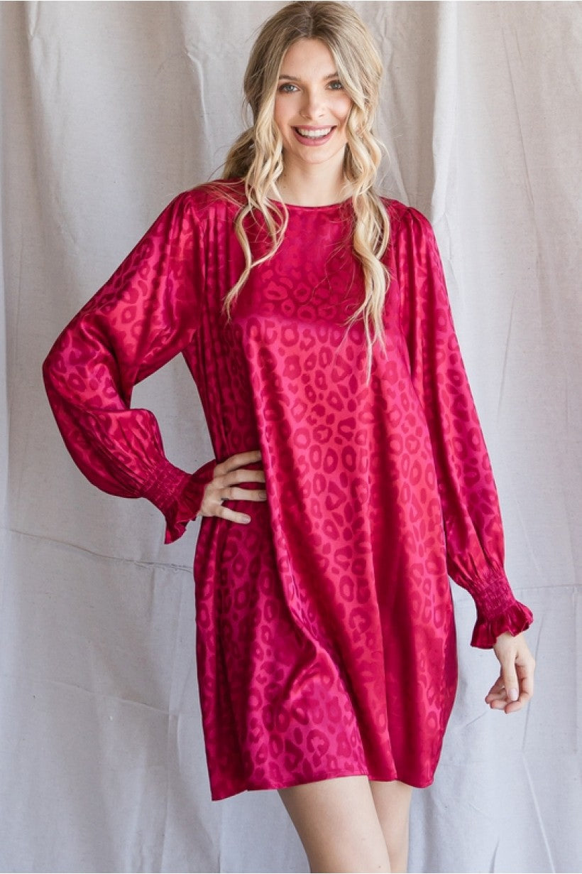 red leopard satin dress Never Fully Dressed Mimi satin red lace trim cut out midaxi dress cherry  leopard print