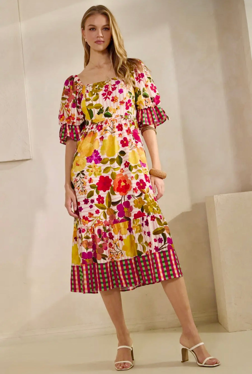 corinne embroidered midi dress Women's Corinne Maxi Dress | Sage main image 1