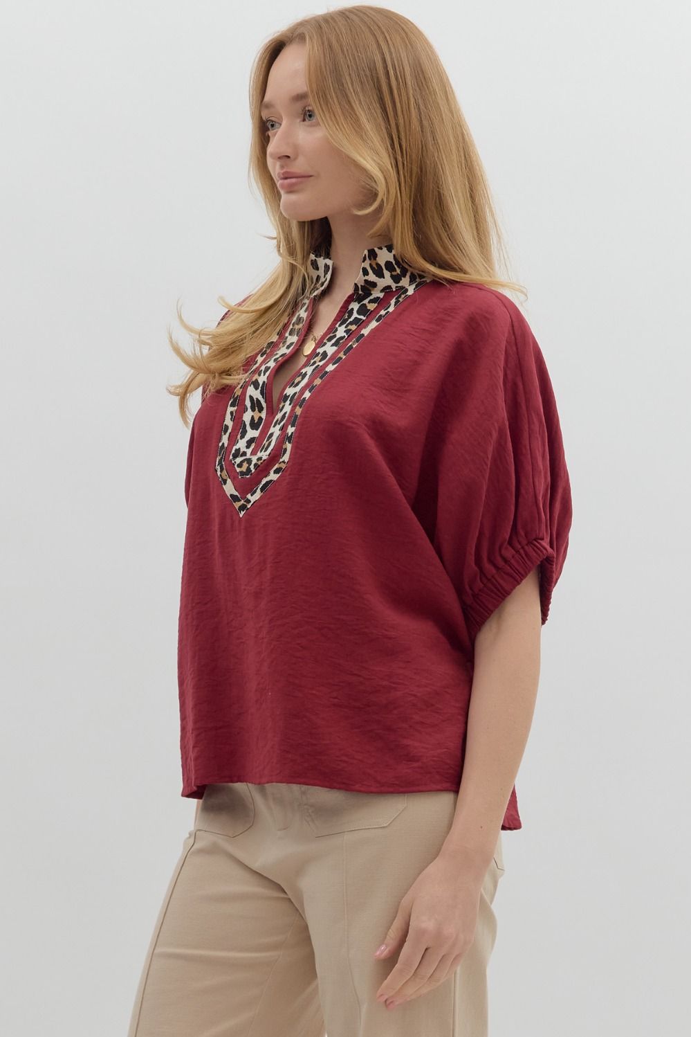 Rusty Dolman Sleeve Top B