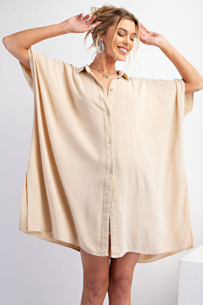 Meredith Linen Shirt Tunic