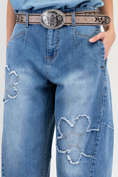 Prissy Barrel Denim Pants