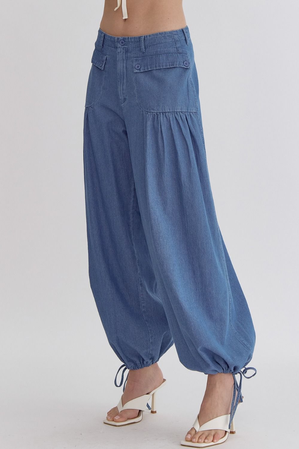 Tiff Dark Wash Wide Leg