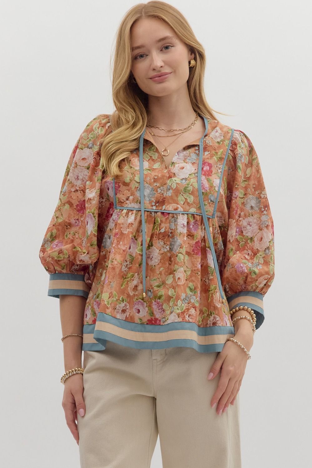 Sasha Floral Print Top