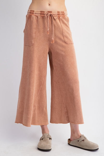 Mabel Mineral Washed Cropped Pants