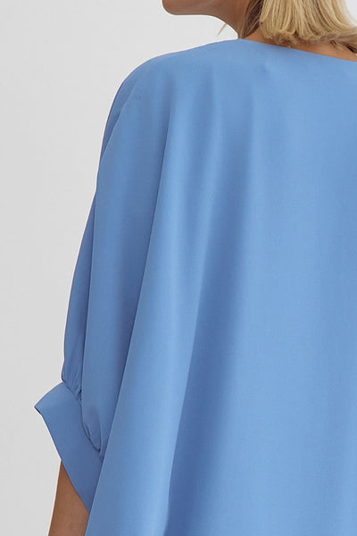 Shasta  V-neck Bubble Sleeve Dress