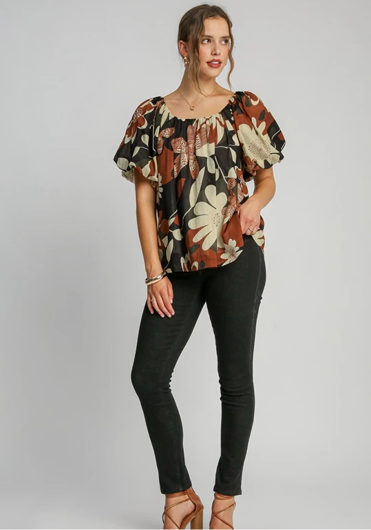 Fran Puffed Sleeve Top