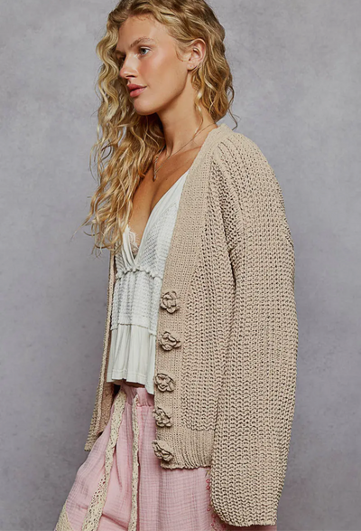 Lelah Loose knit Cardigan