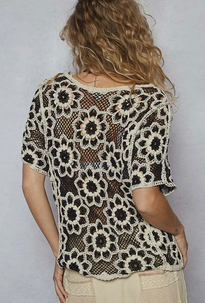 Shellie Crocheted Top