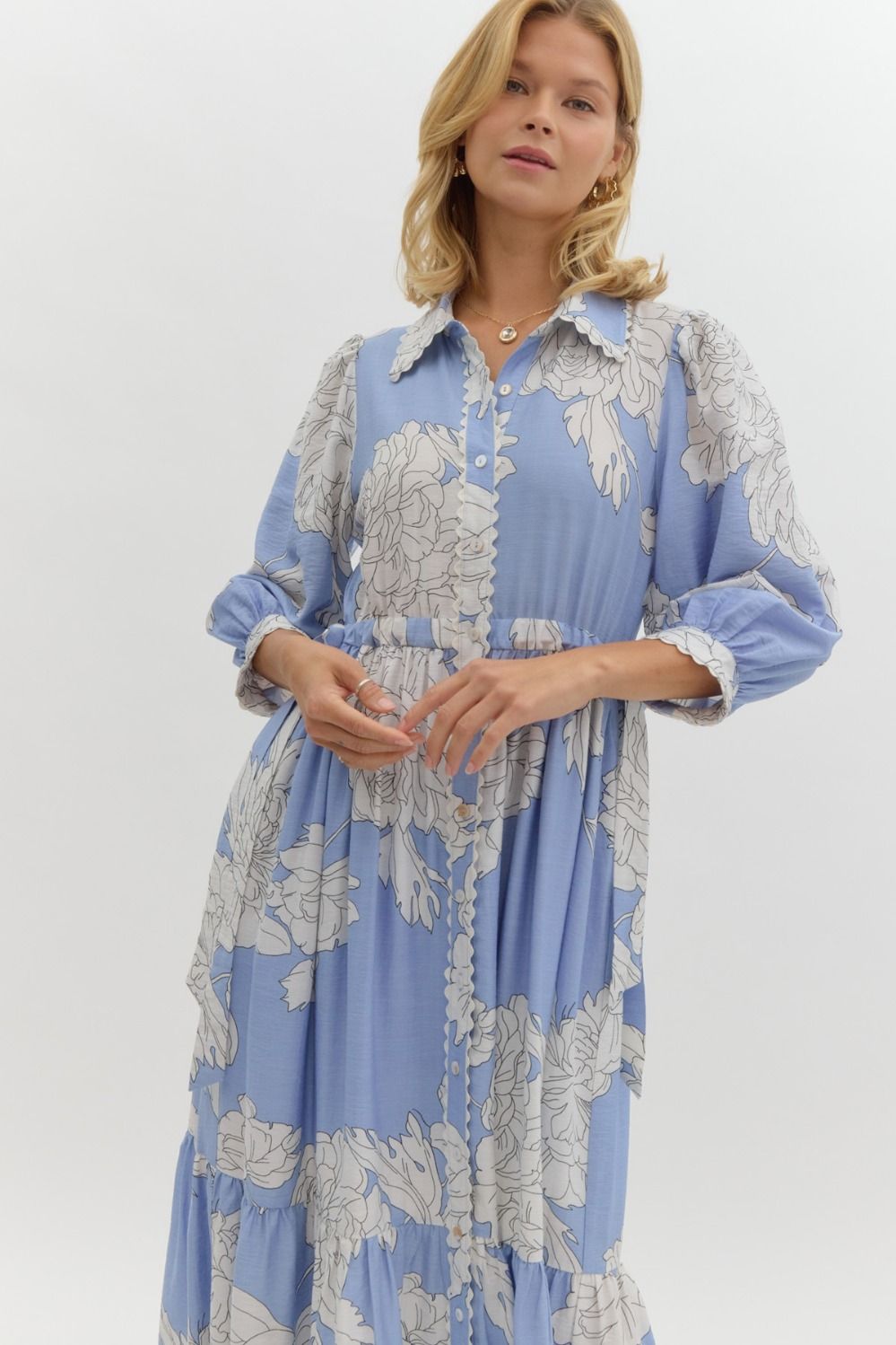 Priscilla Floral Midi Dress