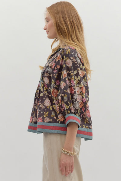 Sasha Floral Print Top B