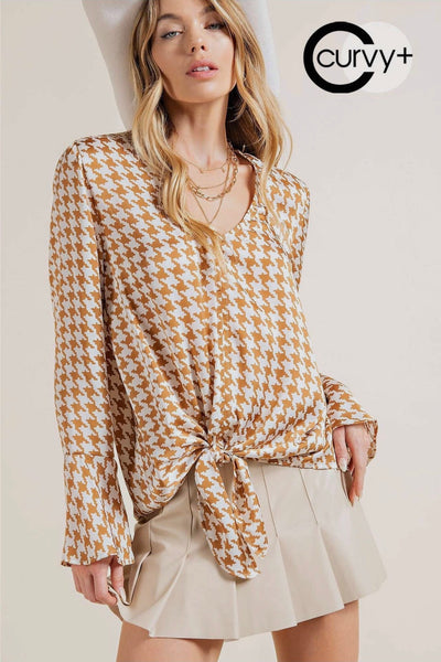 Bryant Houndstooth Top