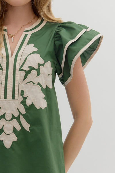 Seth Flutter Sleeve Top Up