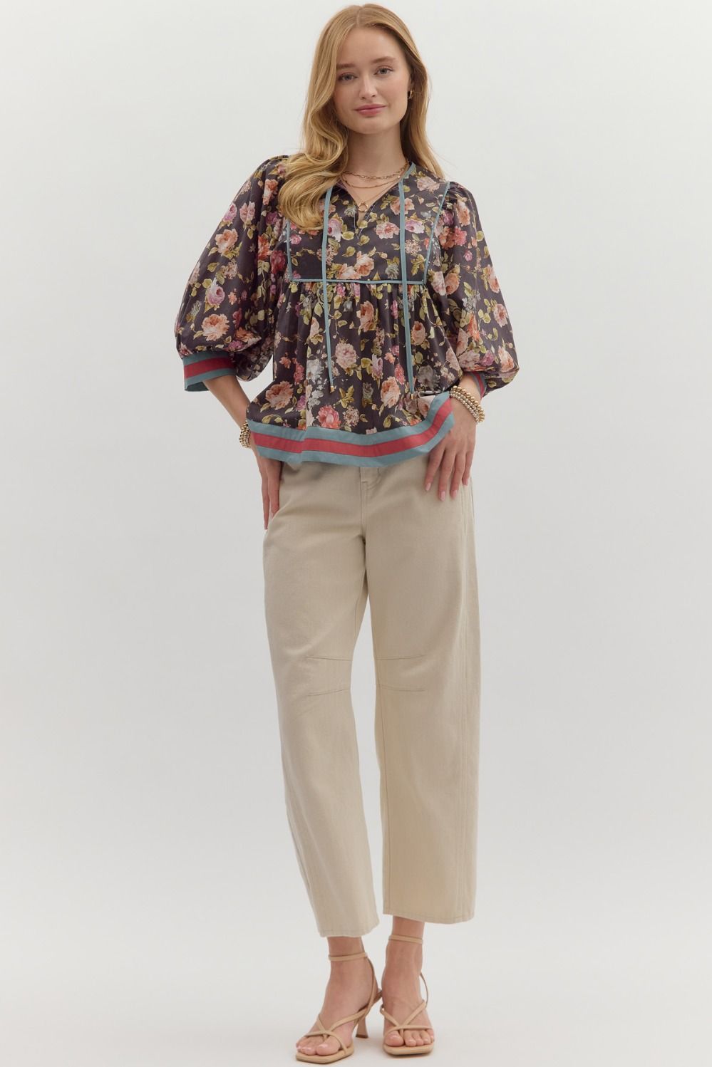 Sasha Floral Print Top B