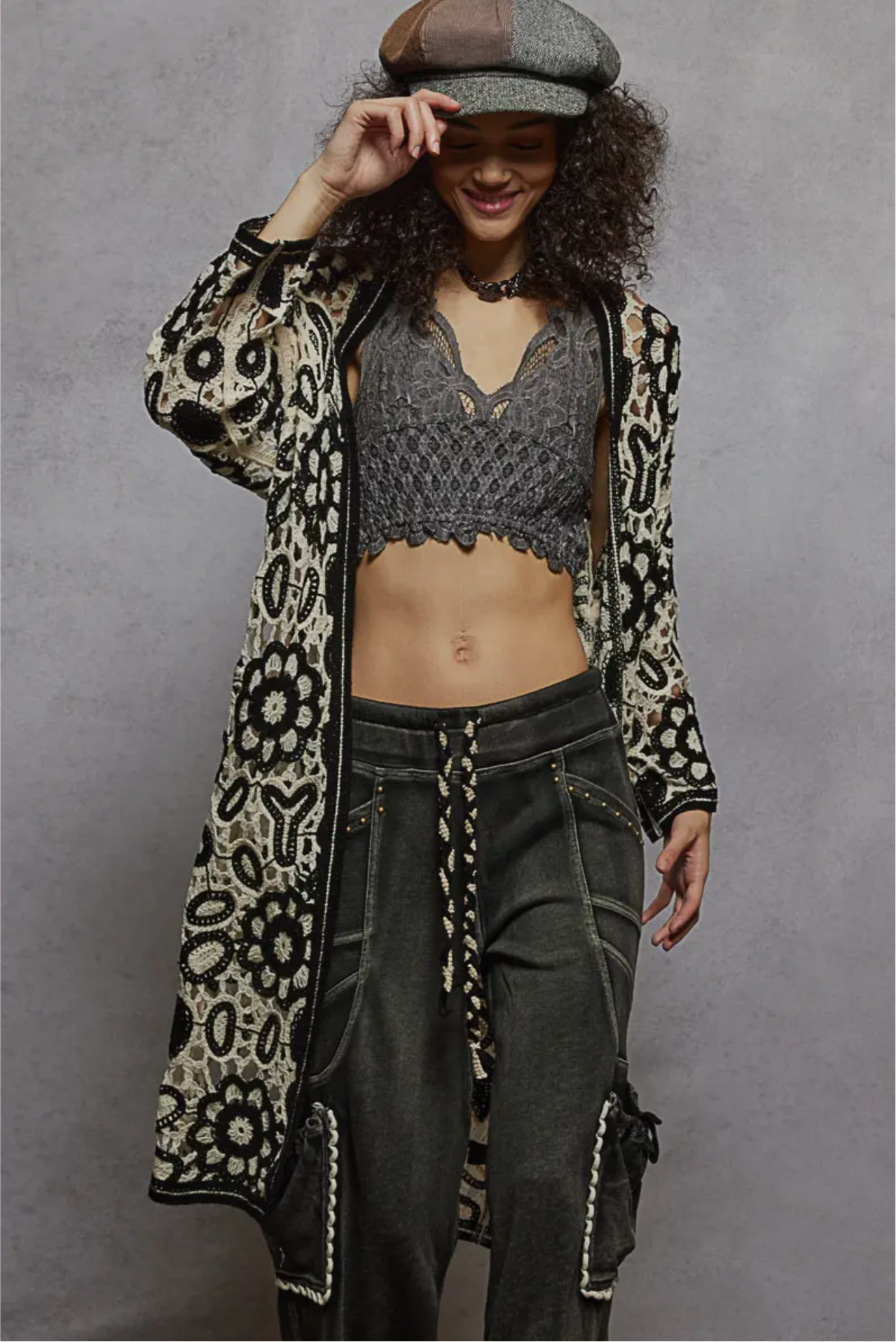 Shellie Crocheted Cardigan