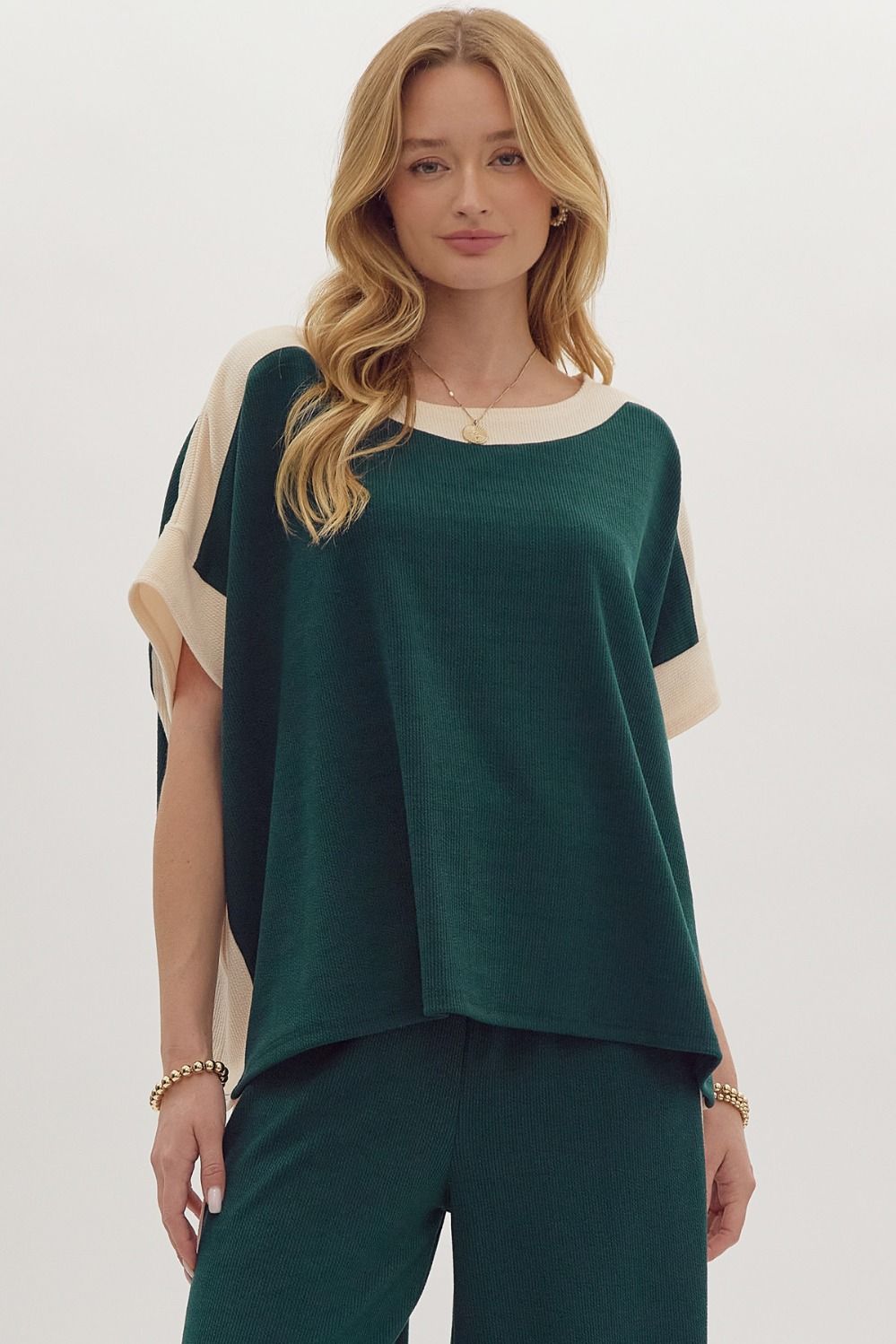 Kate Cropped Mock Neck Top