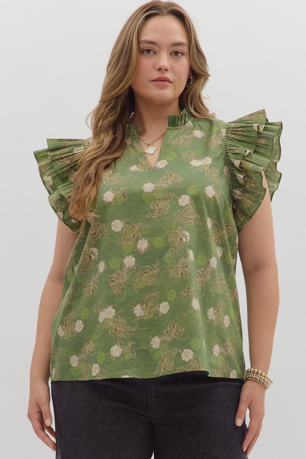 Tasha Flutter Sleeve Top