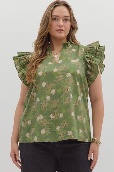 Tasha Flutter Sleeve Top