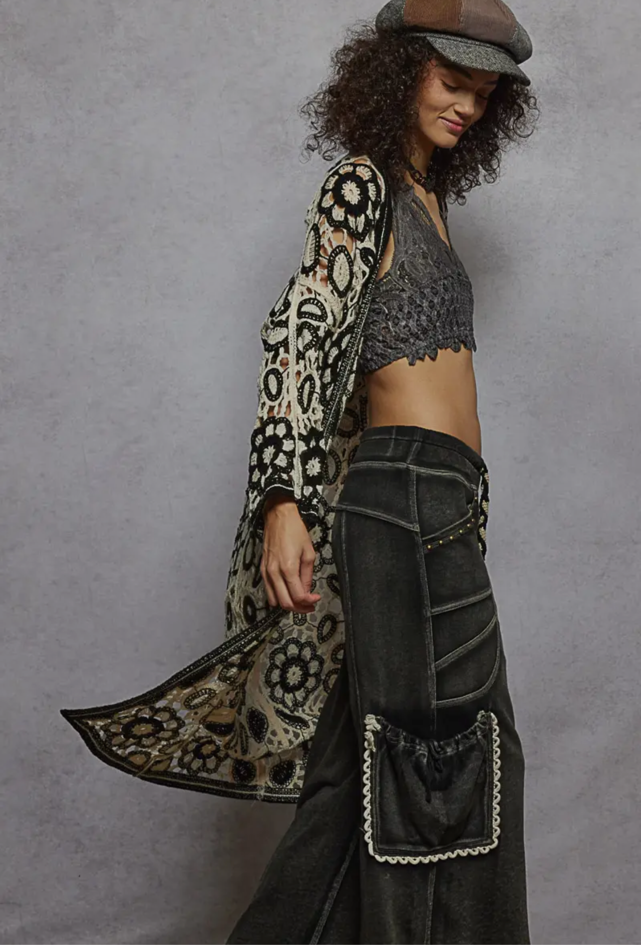 Shellie Crocheted Cardigan