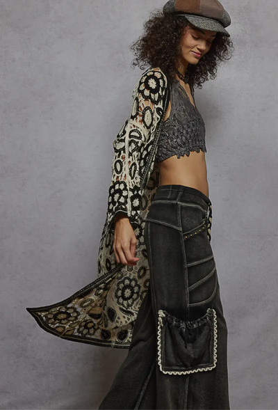 Shellie Crocheted Cardigan