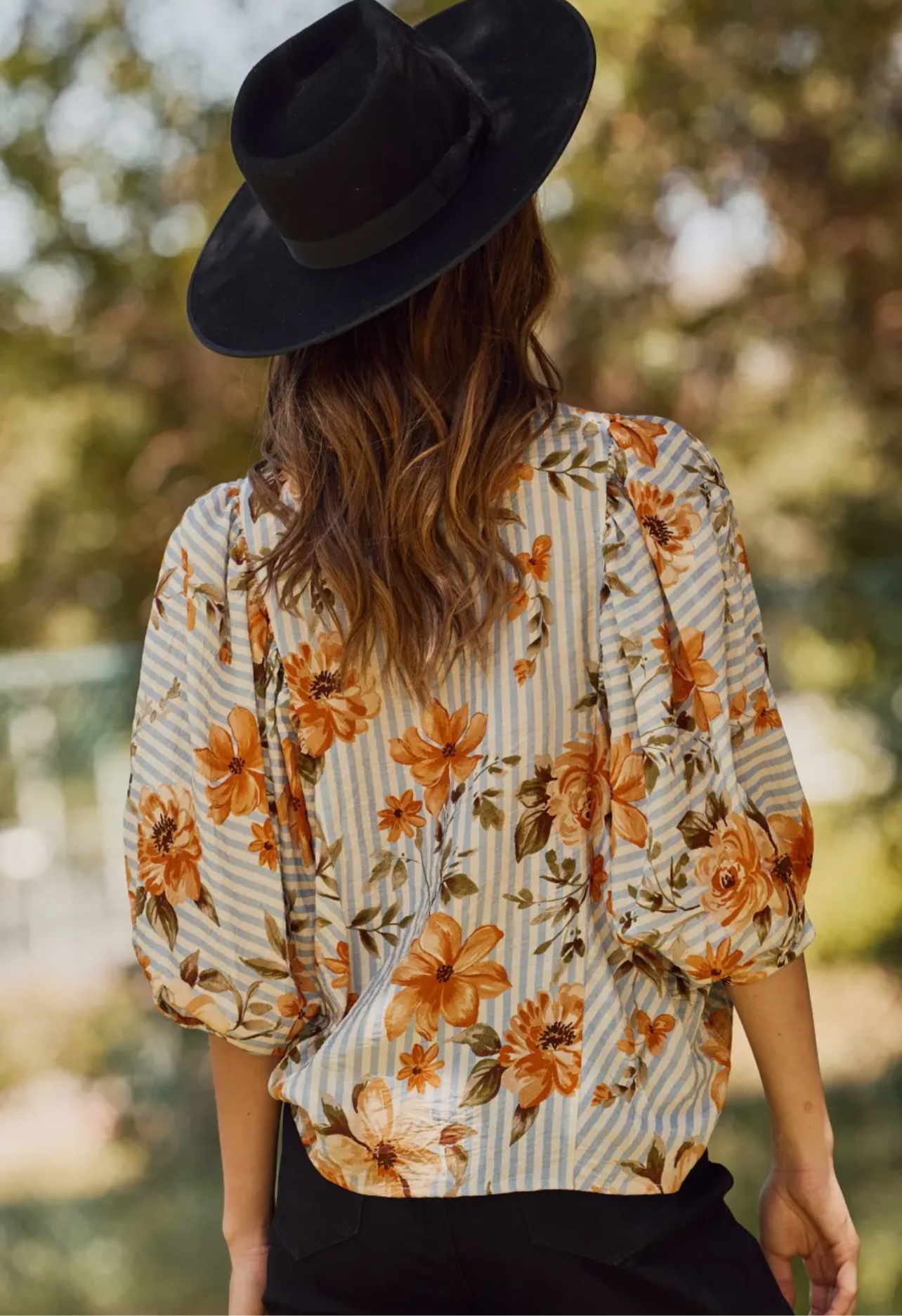 Arie Floral Striped Top