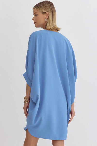 Shasta  V-neck Bubble Sleeve Dress
