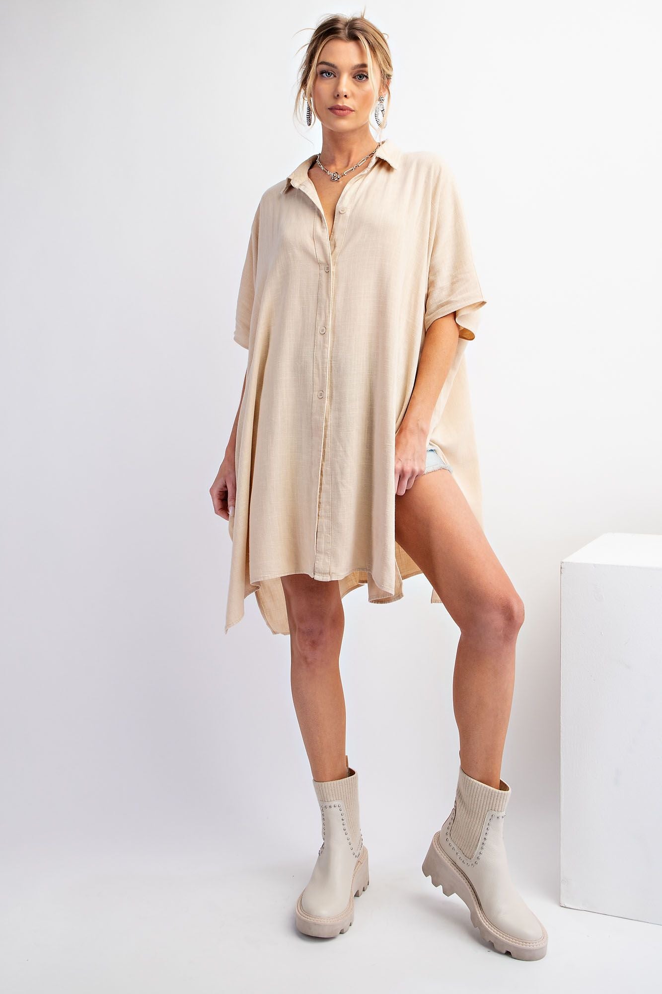 Meredith Linen Shirt Tunic