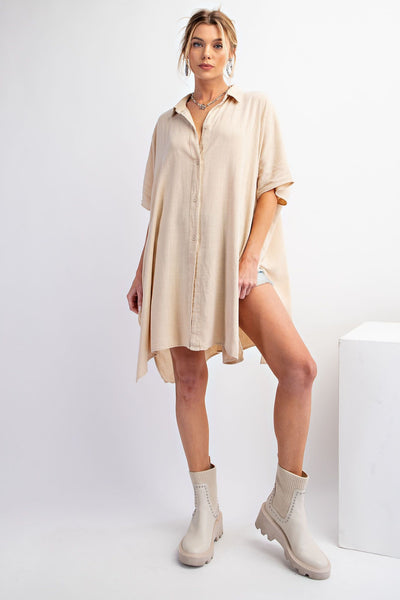 Meredith Linen Shirt Tunic