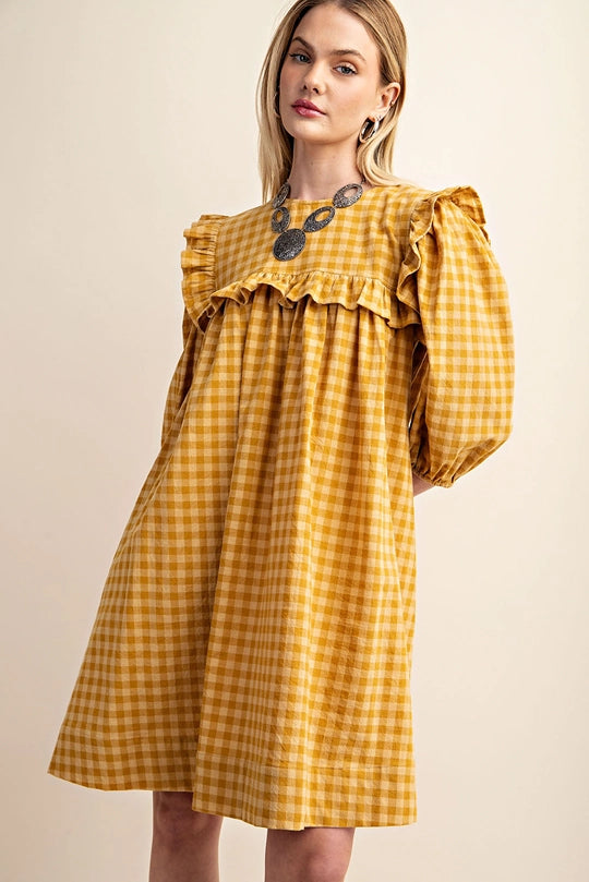 Greta Gingham Dress