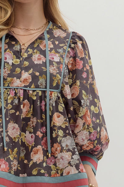 Sasha Floral Print Top B