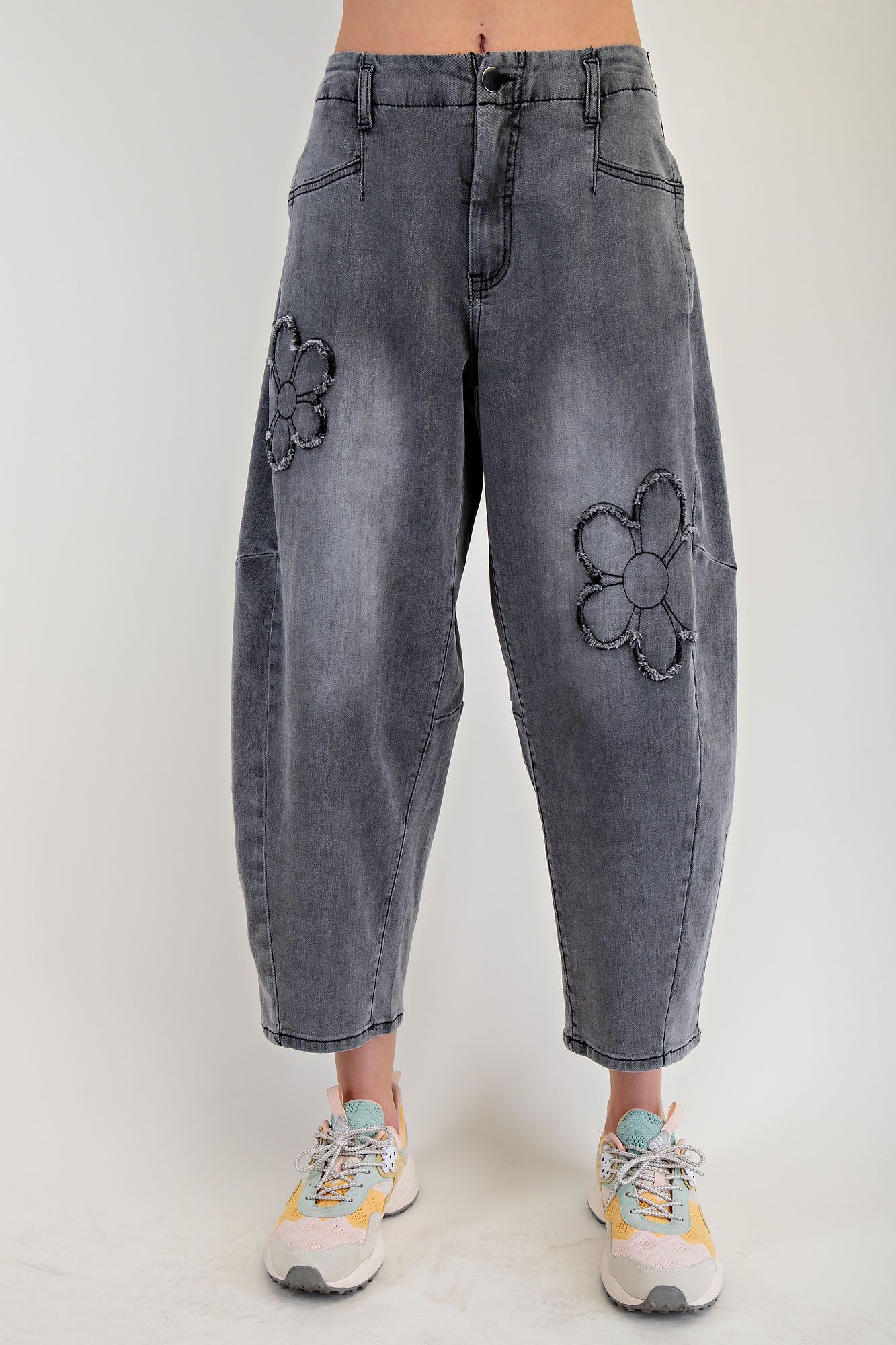 Prissy Barrel Denim Pants