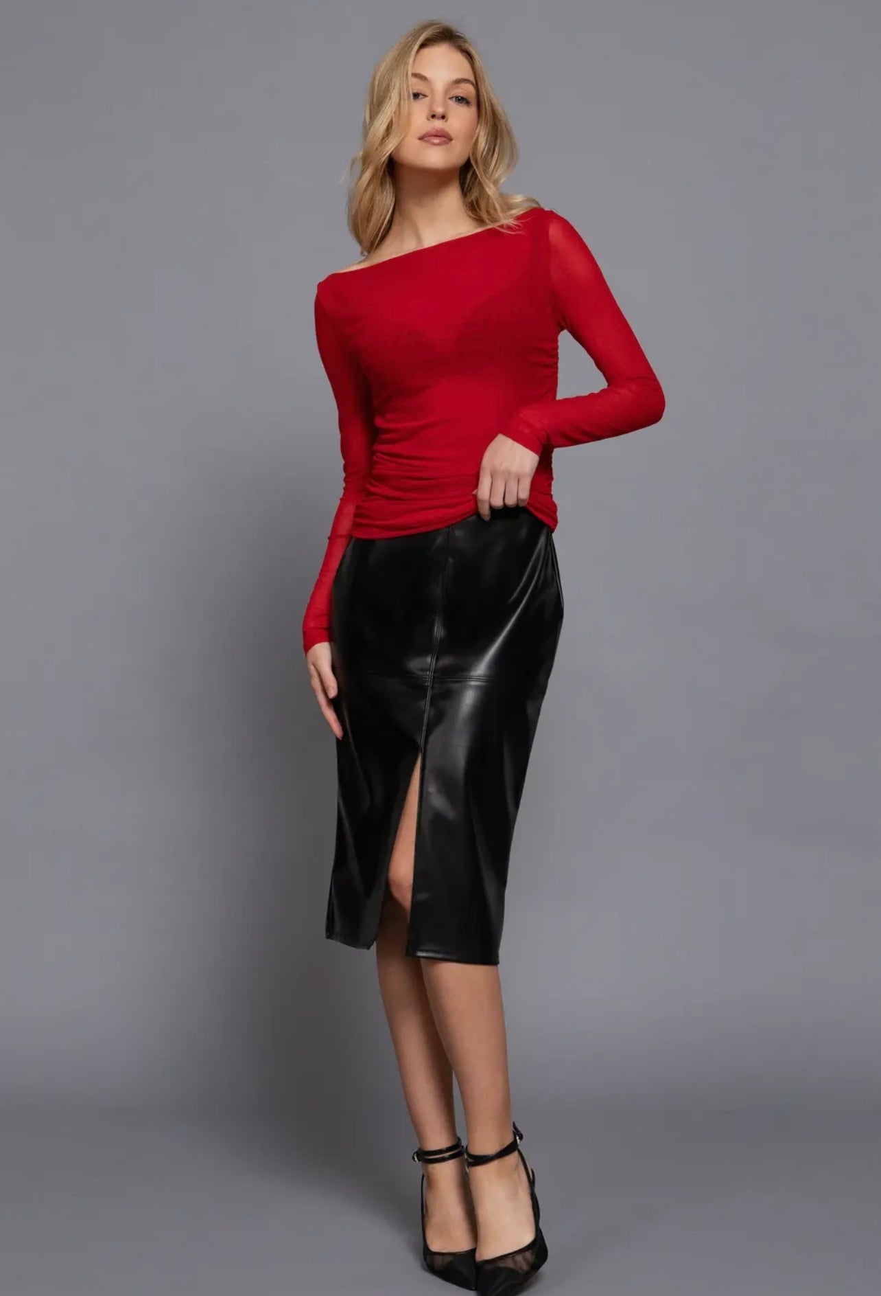 Sullie Faux Leather Skirt