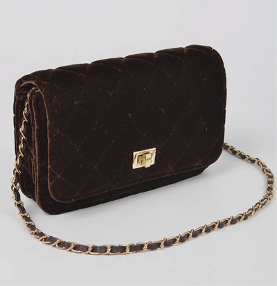 Velvet Shoulder Bag