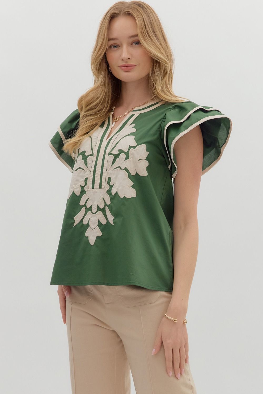 Seth Flutter Sleeve Top Up