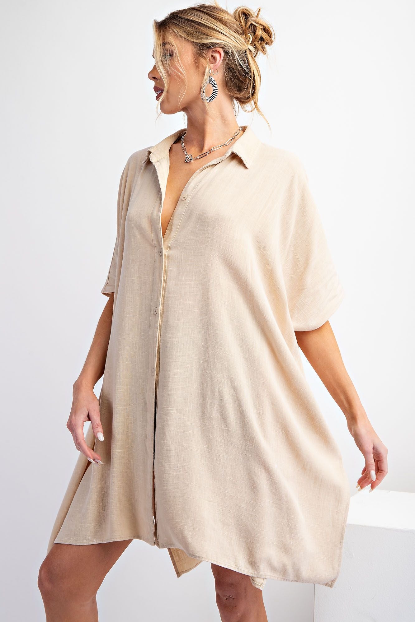 Meredith Linen Shirt Tunic