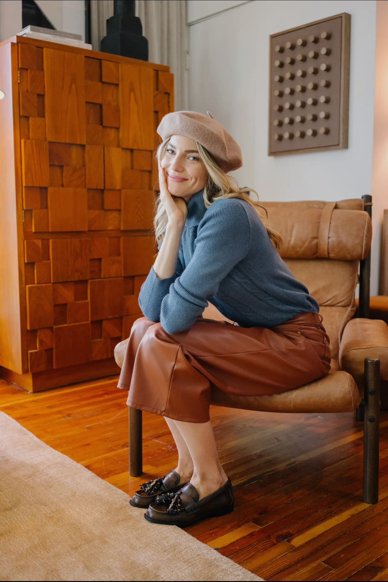 Judy Blue Faux Leather Wide Leg