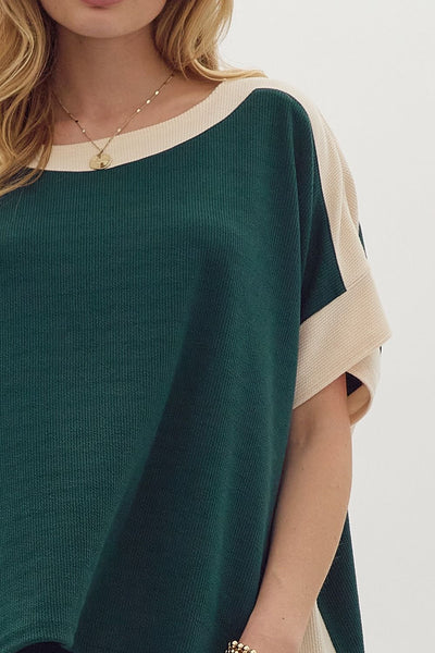 Kate Cropped Mock Neck Top