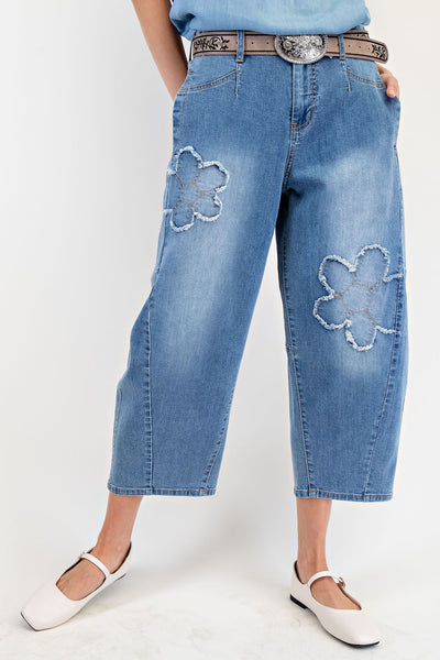 Prissy Barrel Denim Pants