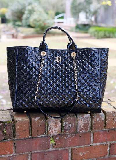 Melissa Black Patent Tote