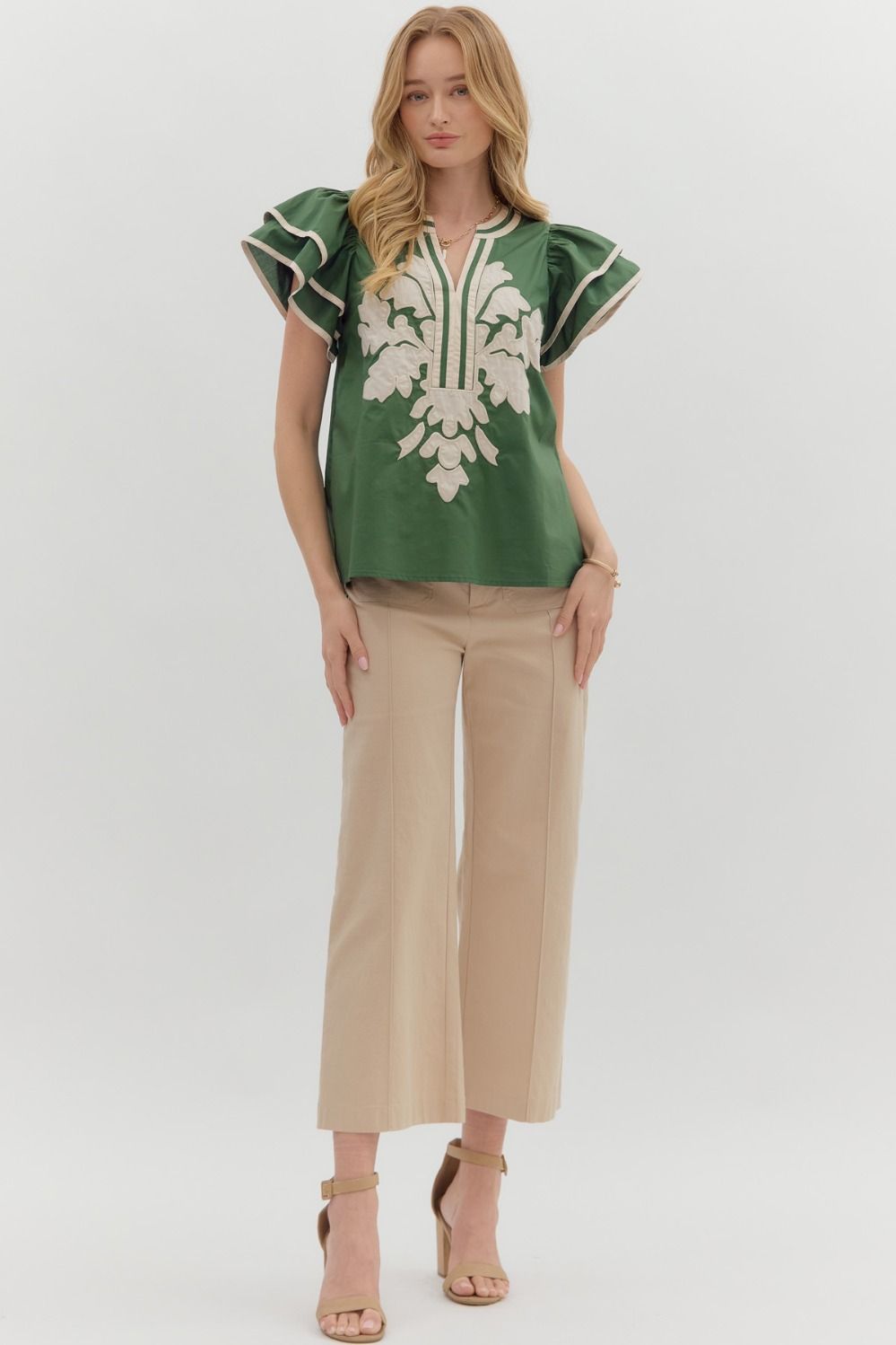 Seth Flutter Sleeve Top Up