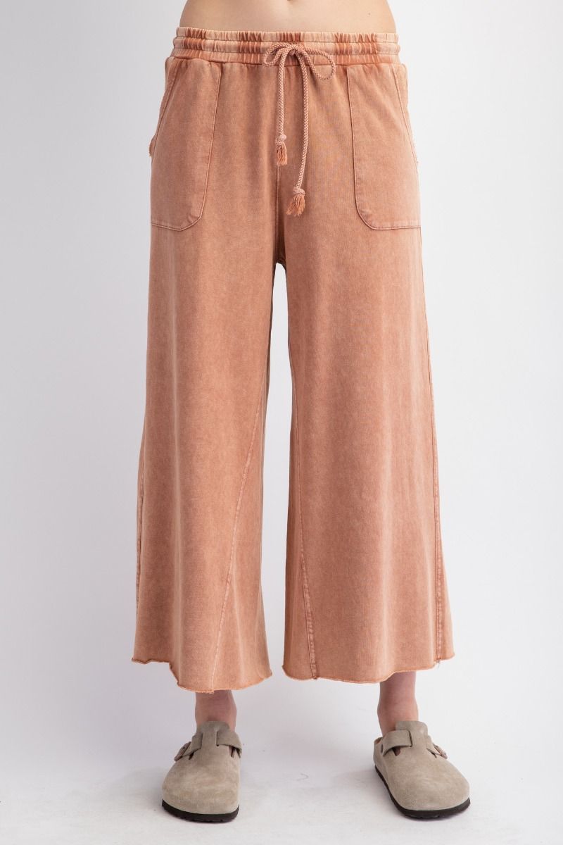 Mabel Mineral Washed Cropped Pants