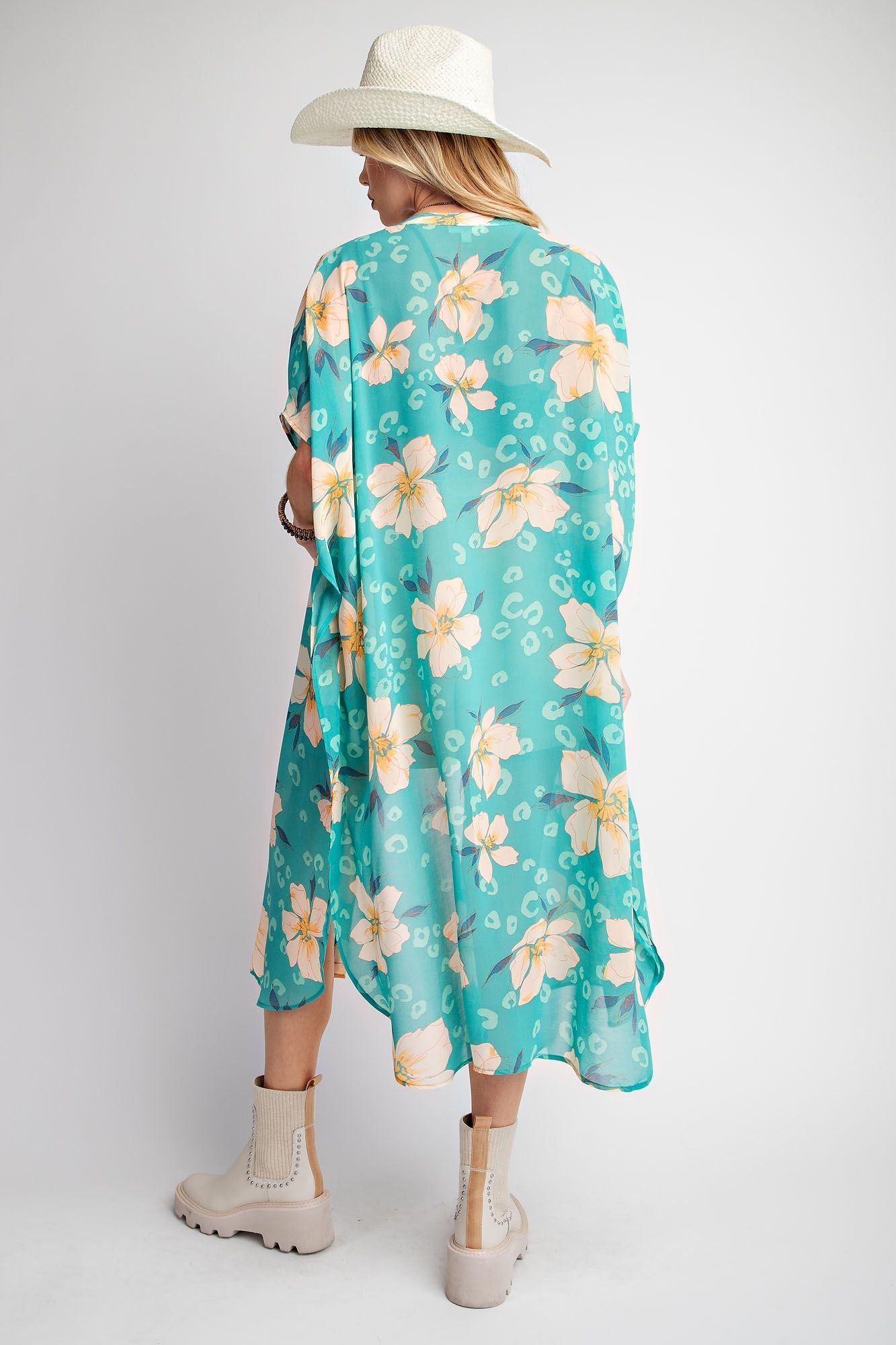 Izzy Floral Print Kimono Plus