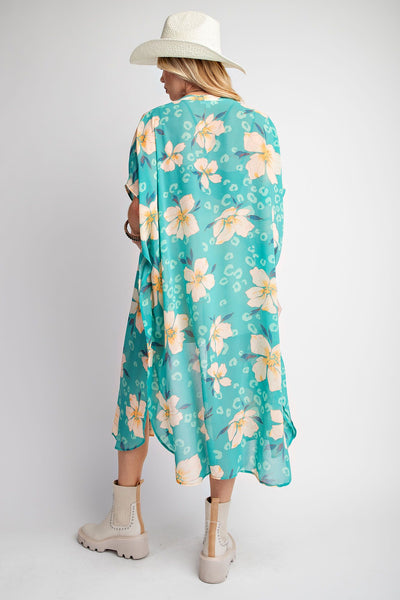 Izzy Floral Print Kimono Plus