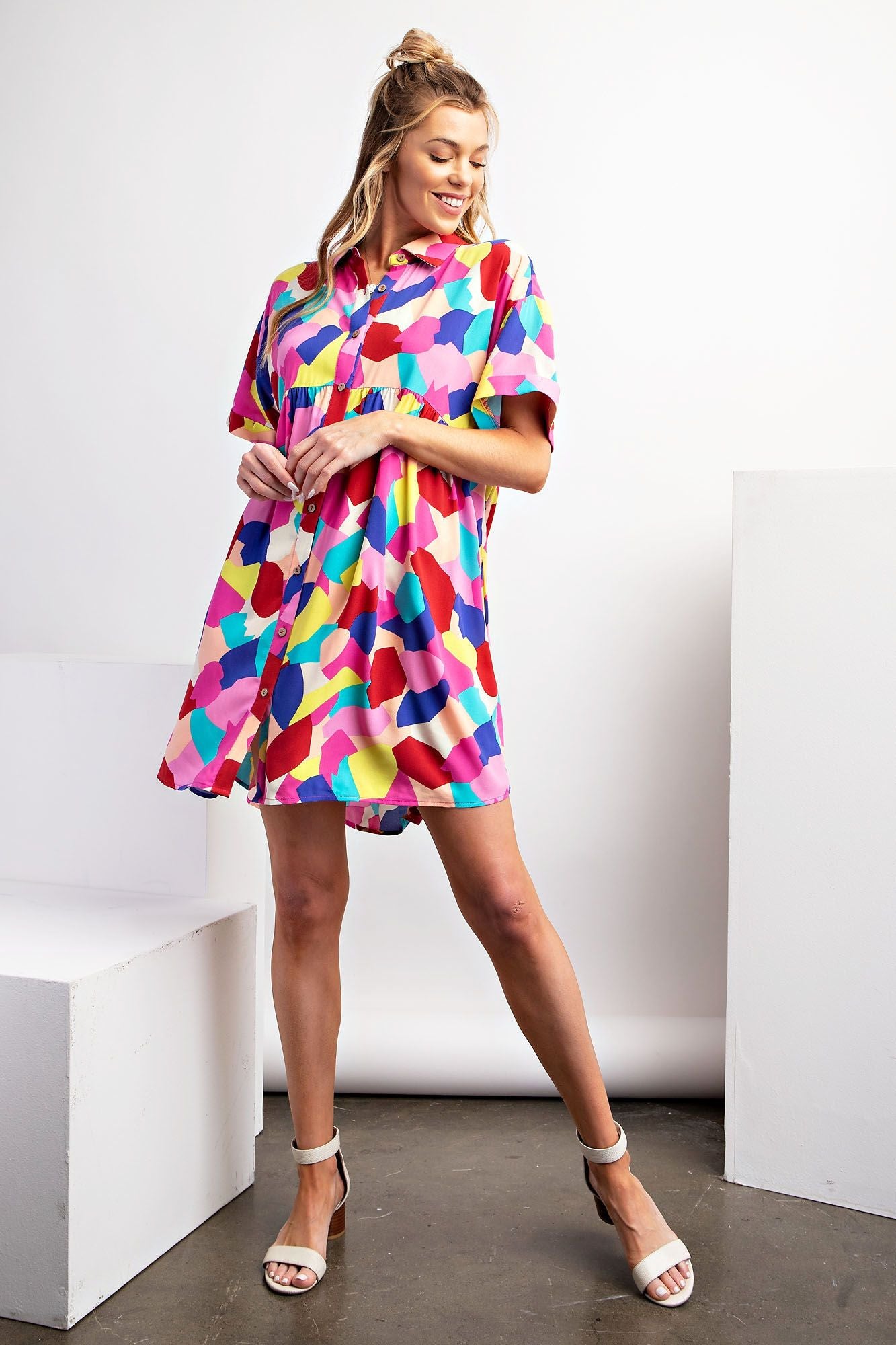GiGi Geo Print Woven Dress