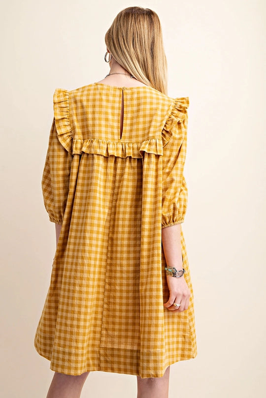 Greta Gingham Dress