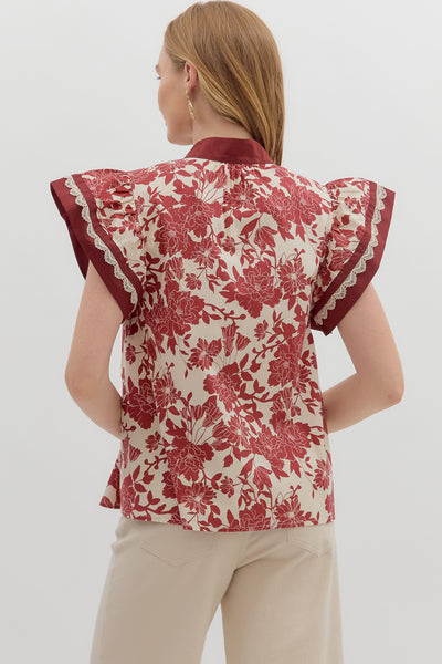 Gemma 2 Flutter Sleeve Top