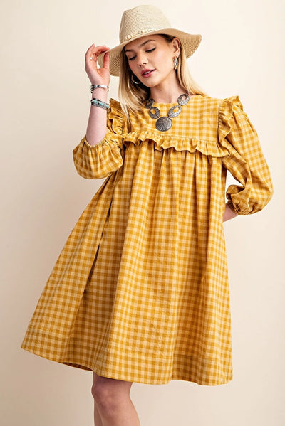 Greta Gingham Dress