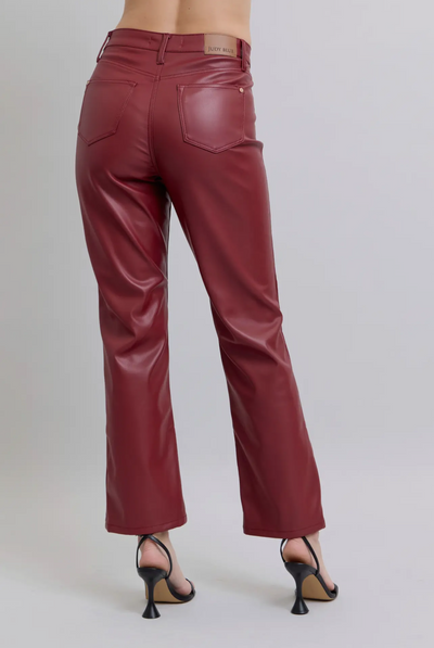 Judy Blue Faux Leather Pants