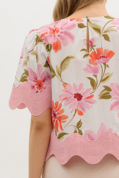 Joanna Floral Print Top