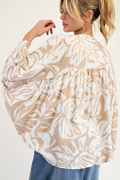 Renea Linen Blend Top