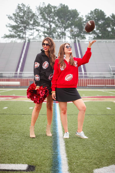 Sequin Football Pullover